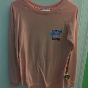 Cute light orange long sleeve shirt